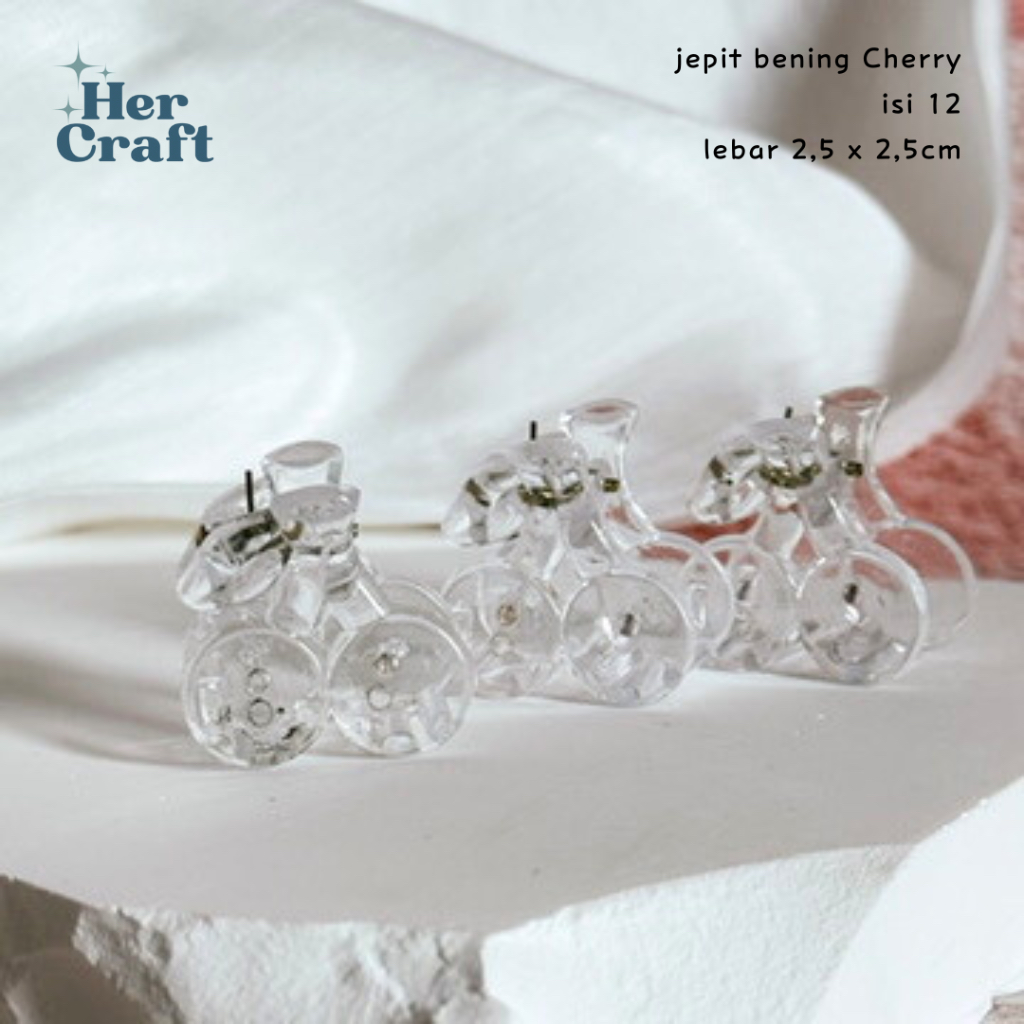 

Hercraft - jepit bening cherry isi 12