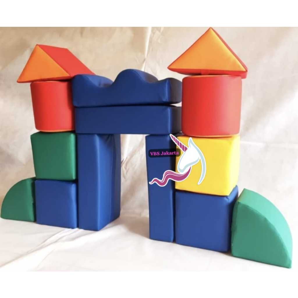 SOFTPLAY SMART BLOCK SUSUN BENTUK SHAPE BUSA FOAM TUNNEL TEROWONGAN PUZZLE PLAYHOUSE RUMAH RUMAHAN B