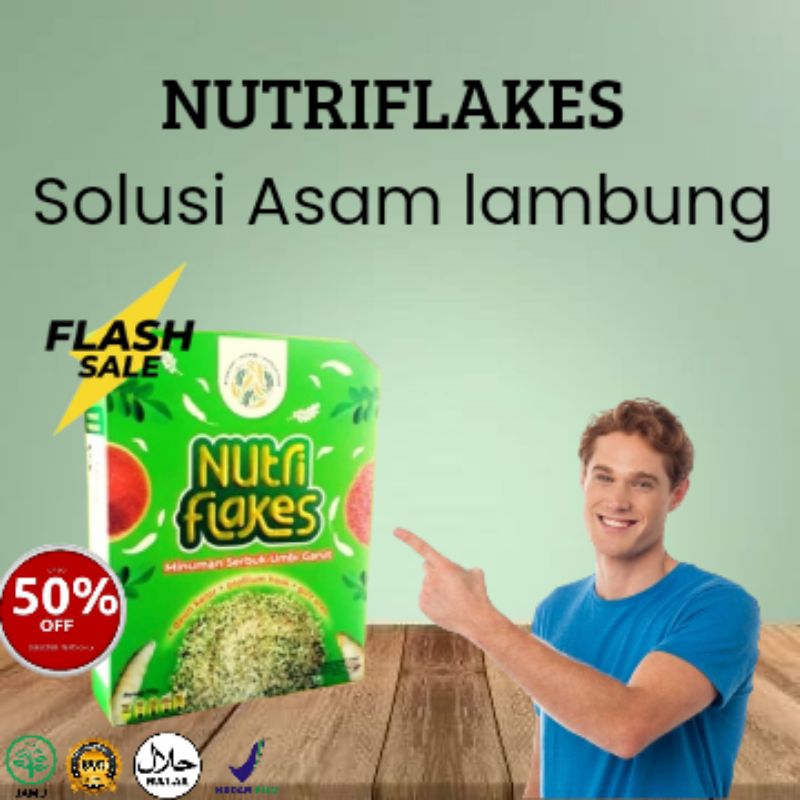 

NUTRIFLAKES | SEREAL SEHAT ATASI ASAM LAMBUNG | UMBI GARUT, MORINGA, & SUSU ETAWA | 100% ALAMI / UMBI GARUT / DAUN KELOR / SUSU KAMBING ETAWA / OAT / MAKANAN SEHAT/ NUTRI FLAKES