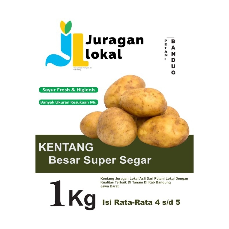 

Kentang Besar Jumbo Super[ Juragan Lokal ] 1 Kg