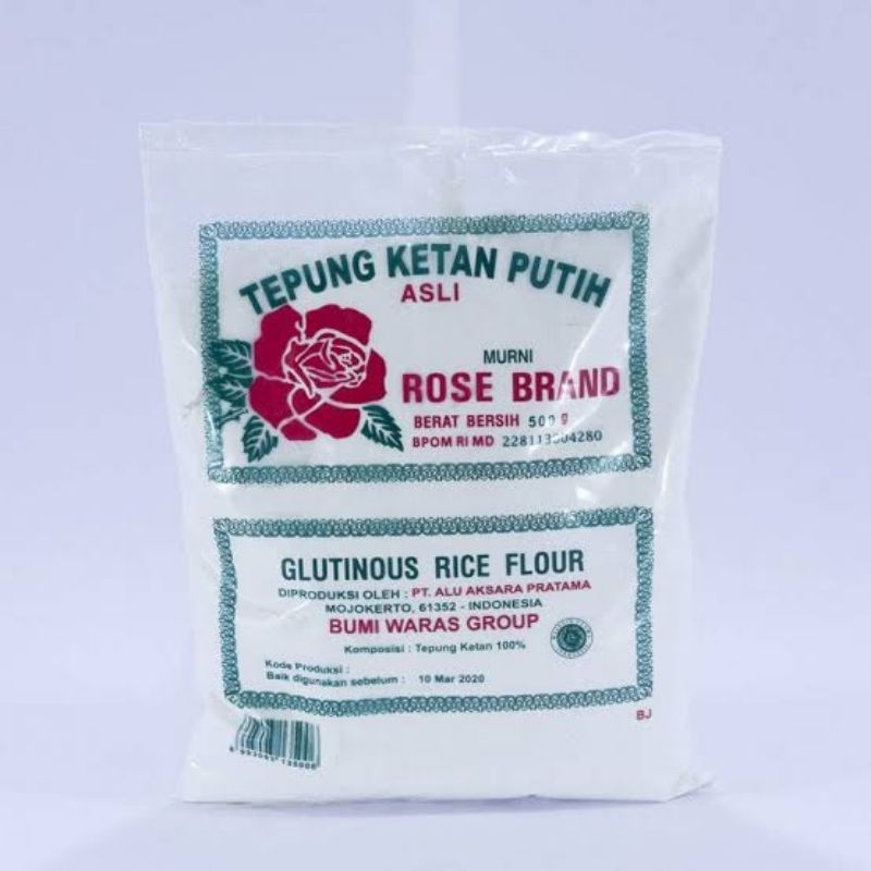 

Tepung ketan putih Rose Brand 500gram