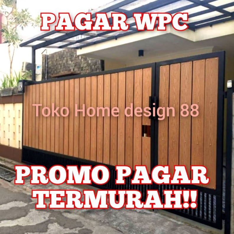 pagar kayu wpc pagar rumah pagar wpc