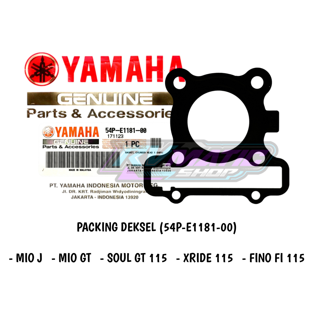 PACKING HEAD / DEKSEL MIO J MIO GT XRIDE 115 FINO FI 115 SOUL GT 115 ORIGINAL YAMAHA (54P-E1181-00)