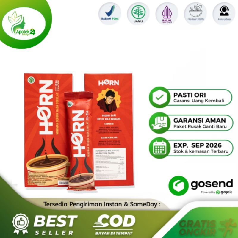 HORN COKLAT SUPLEMEN SERBUK STAMINA PRIA BY DR. BOYKE