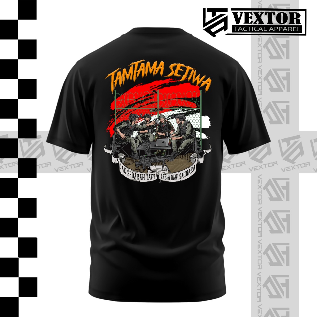 Baju Kaos Tactical Tamtama Sejiwa Tajiwa Nusantara