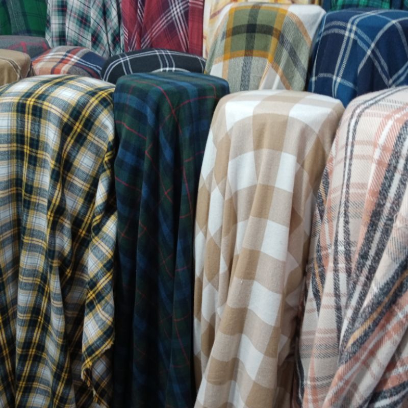 Kain Katun Flanel kotak - Kain Planel Kotak - Kain Katun flanel - katun flanel UNIQLO