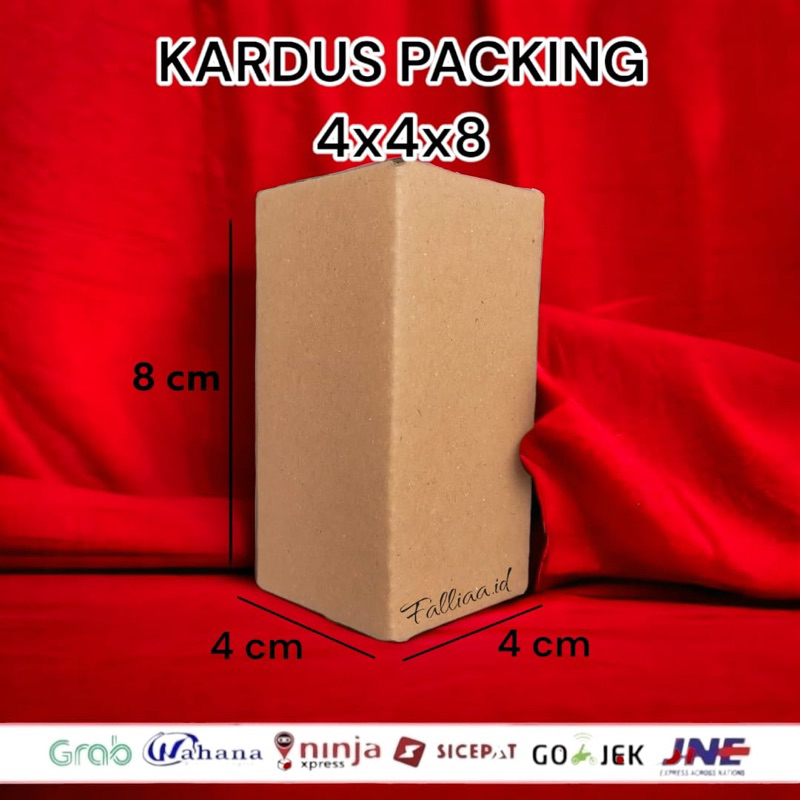 

[COD] Kardus Packing uk 4x4x8 cm | Box Obat / Kecantikan / Sparepart Motor
