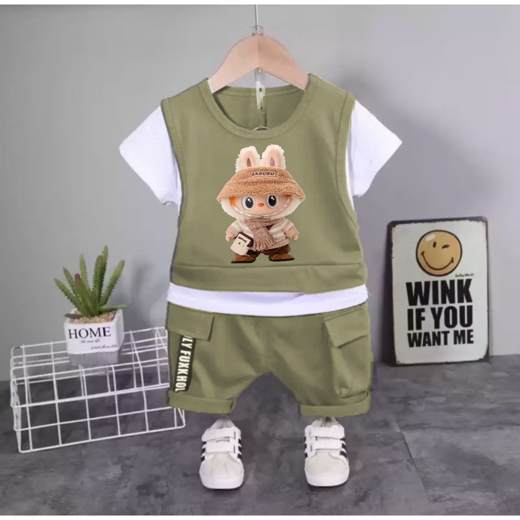 Setelan Baju Anak Laki Laki Set Rompi Anak Pakaian Anak Laki Laki Terbaru Pakaian Modis Anak Setelan