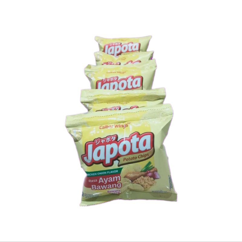 

Japota Potato Chips Rasa Ayam Bawang 20g ( 1 Renceng / 10 Pcs )
