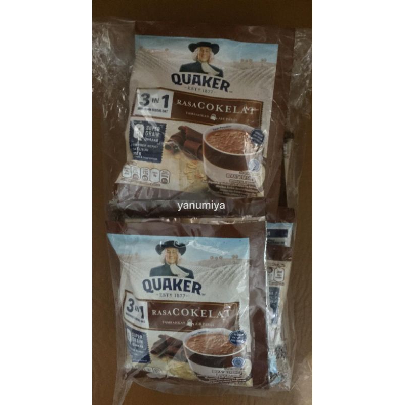 

Quaker Oatmeal 3in1 10 Sachet 28grx10pcs