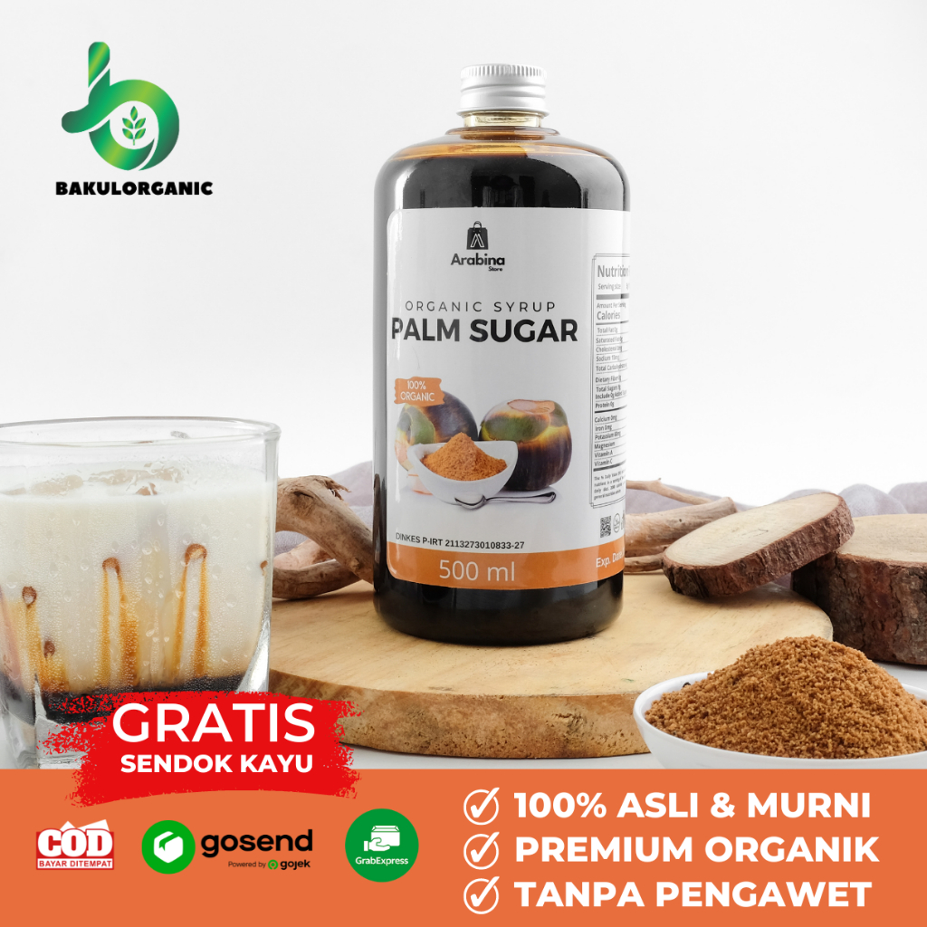 

Bakulorganic Gula Aren Cair Asli Bubuk 100% Original Untuk Kopi
