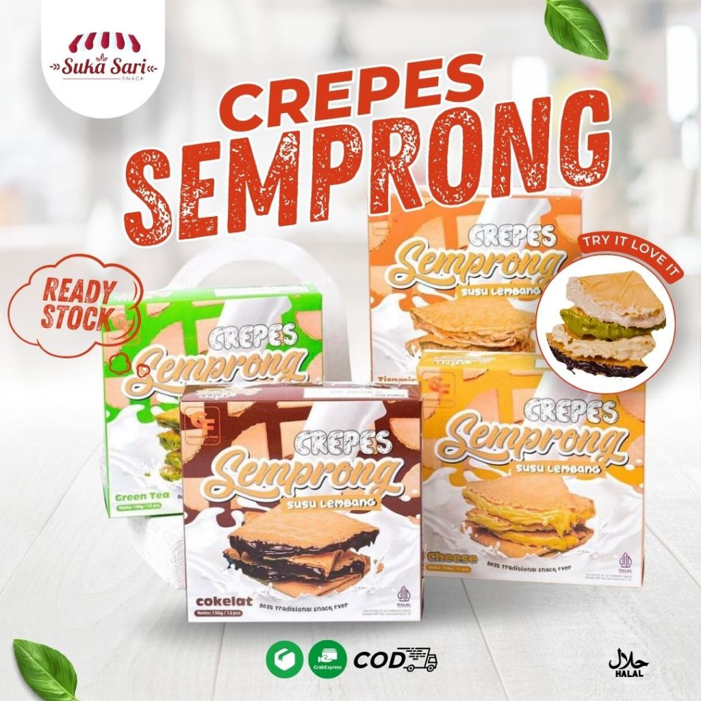 

Semprong Susu Lembang Oleh-Oleh Khas Bandung Isi 12 pcs 165 gram | Sukasari Snack