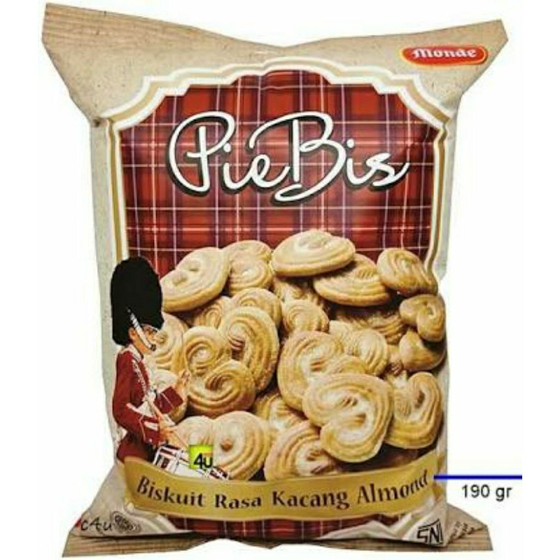 

Monde Biskuit Pie Bis Biskuit Rasa Kacang Almond 190 gr