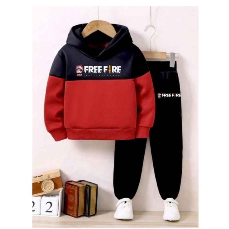 Setelan Anak Sweater Hoodie 1-6 Tahun Set Hoodie Celana Panjang FF
