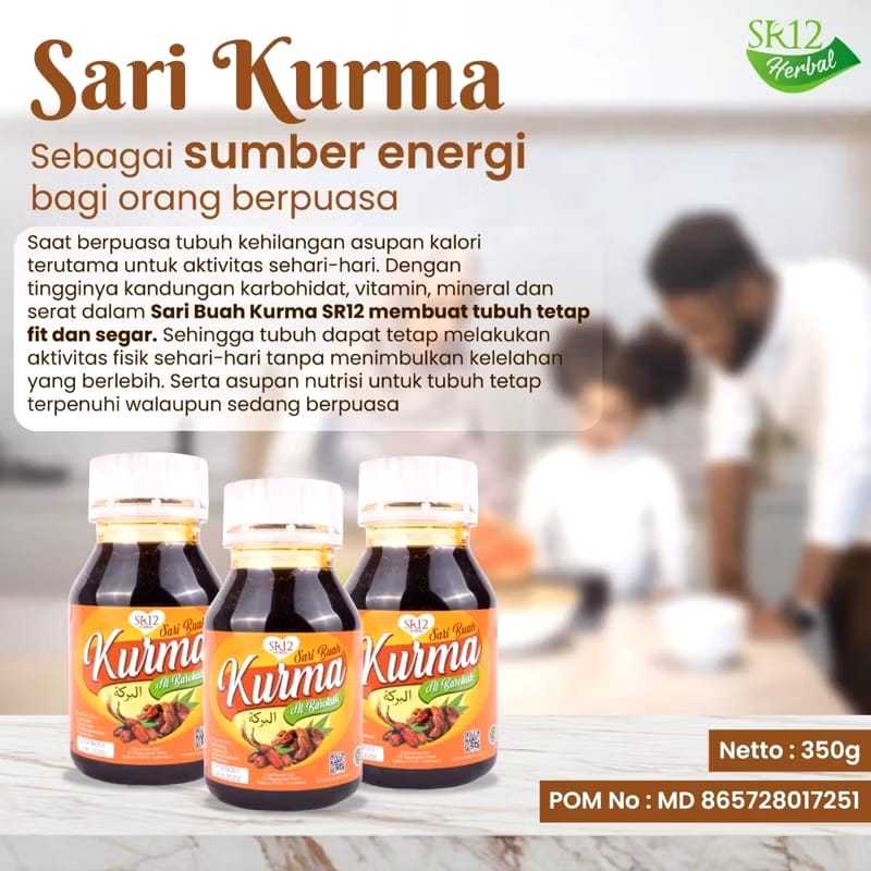 

Sari Kurma Asli SR12, aman untuk anak dewasa maupun lansia