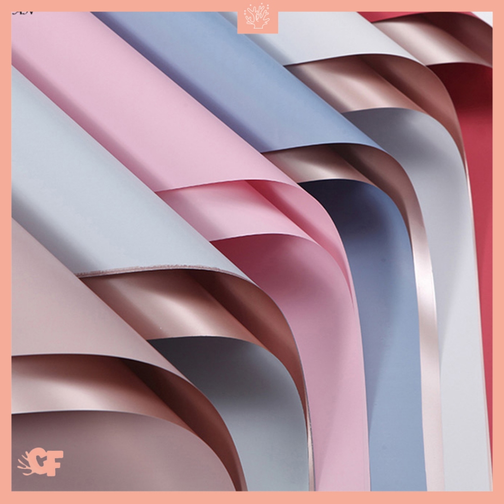 

Kertas Buket Bunga Rosegold Twotone Flower Wrapping Paper Cellophane KB19