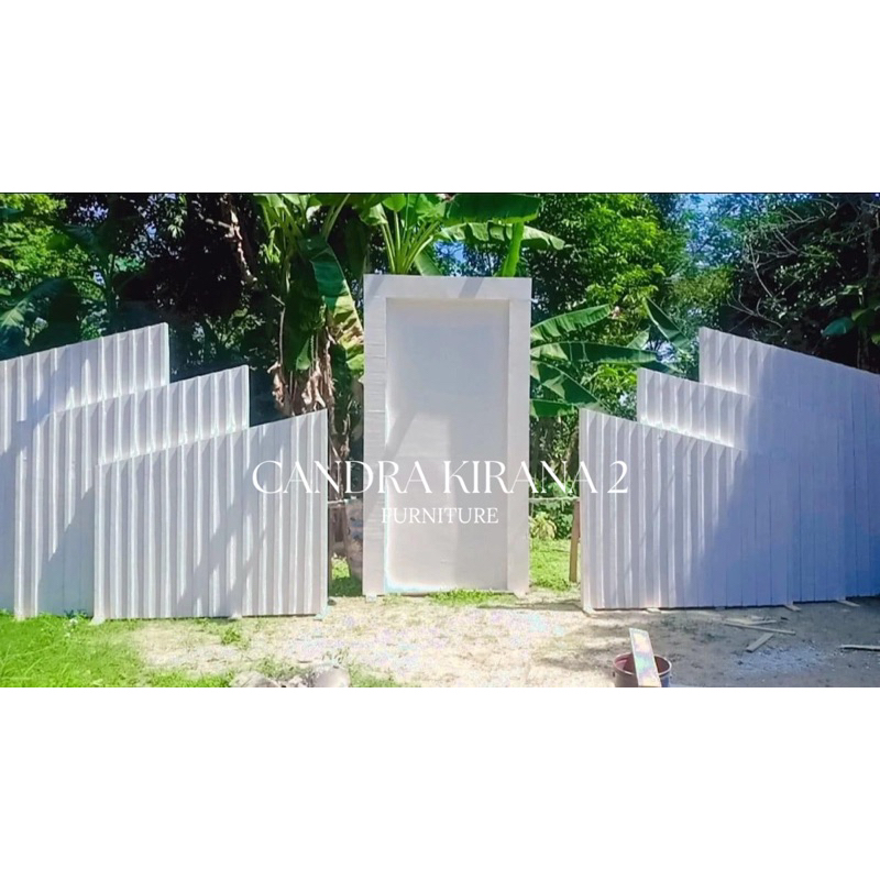 Backdrop wedding / Backdrop pelaminan triplek / Backdrop pernikahan