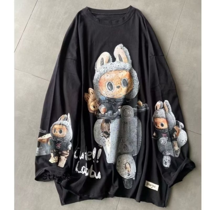 SUJU ATASAN KAOS OVERSIZE/KAOS WANITA TANGAN PANJANG/KAOS PRINTING ORIGINAL SUJU