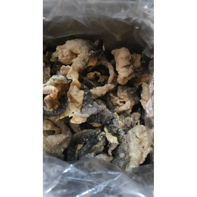 

kulit ikan salmon crispy repack, berat 30 gram