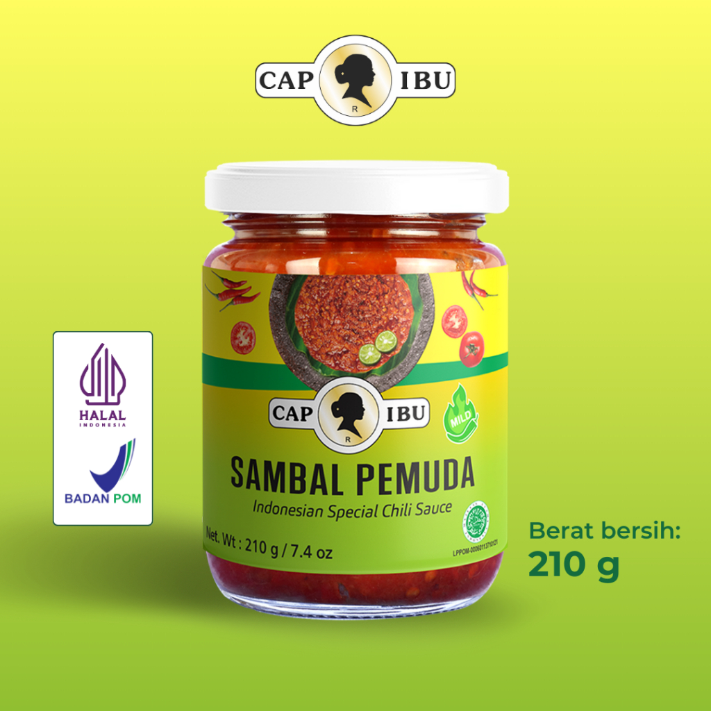 

CAP IBU Sambal Pemuda Kemasan Jar Beling