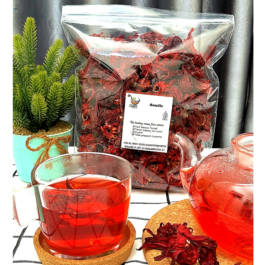 

Bunga Rosella Merah Kering 500 Gram Premium Rempah Bu Risma