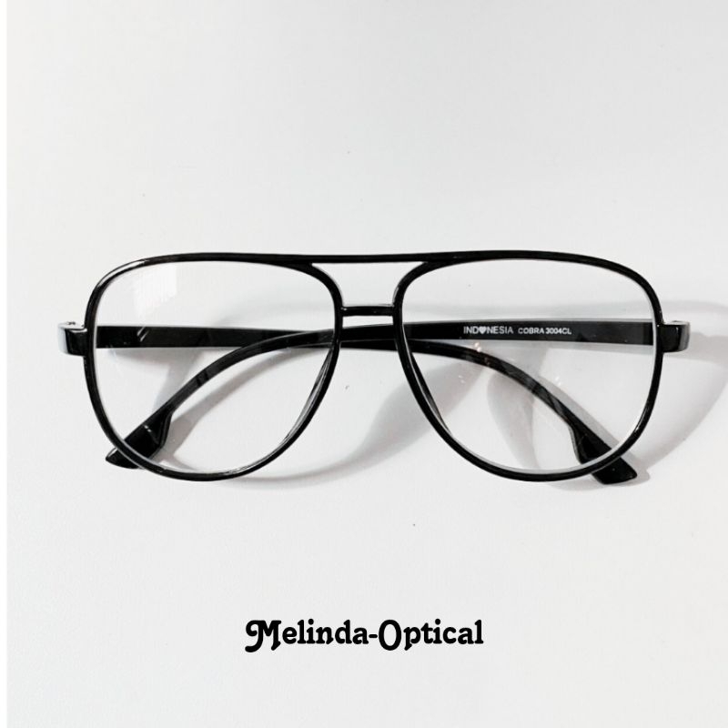 Frame Kacamata Pria Aviator Bahan Plastik Kacamata Tony stark/Iron man Lensa Antiradiasi Asal Bluera