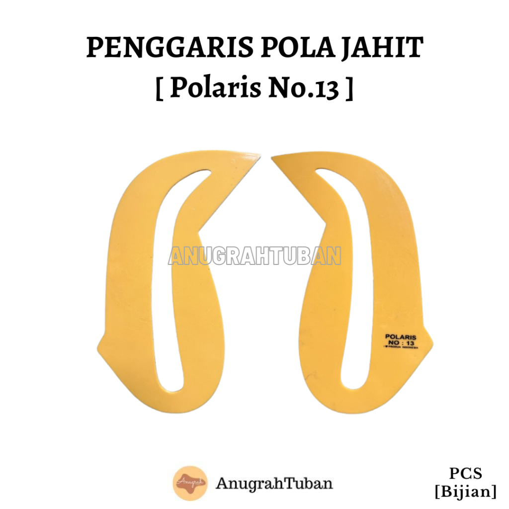 [NO.13] Penggaris Set Pola Polaris Baju Alat Jahit Menjahit Lengkap