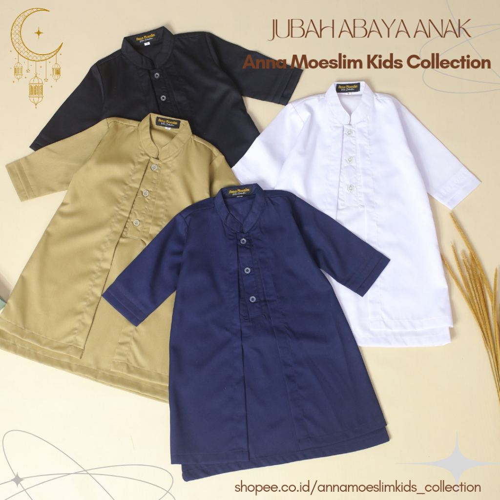 AMKC_JUBAH GAMIS ANAK ABAYA//JUBAH GAMIS KOKO ANAK LAKI-LAKI//jubah koko anak lengan panjang//Jubah 