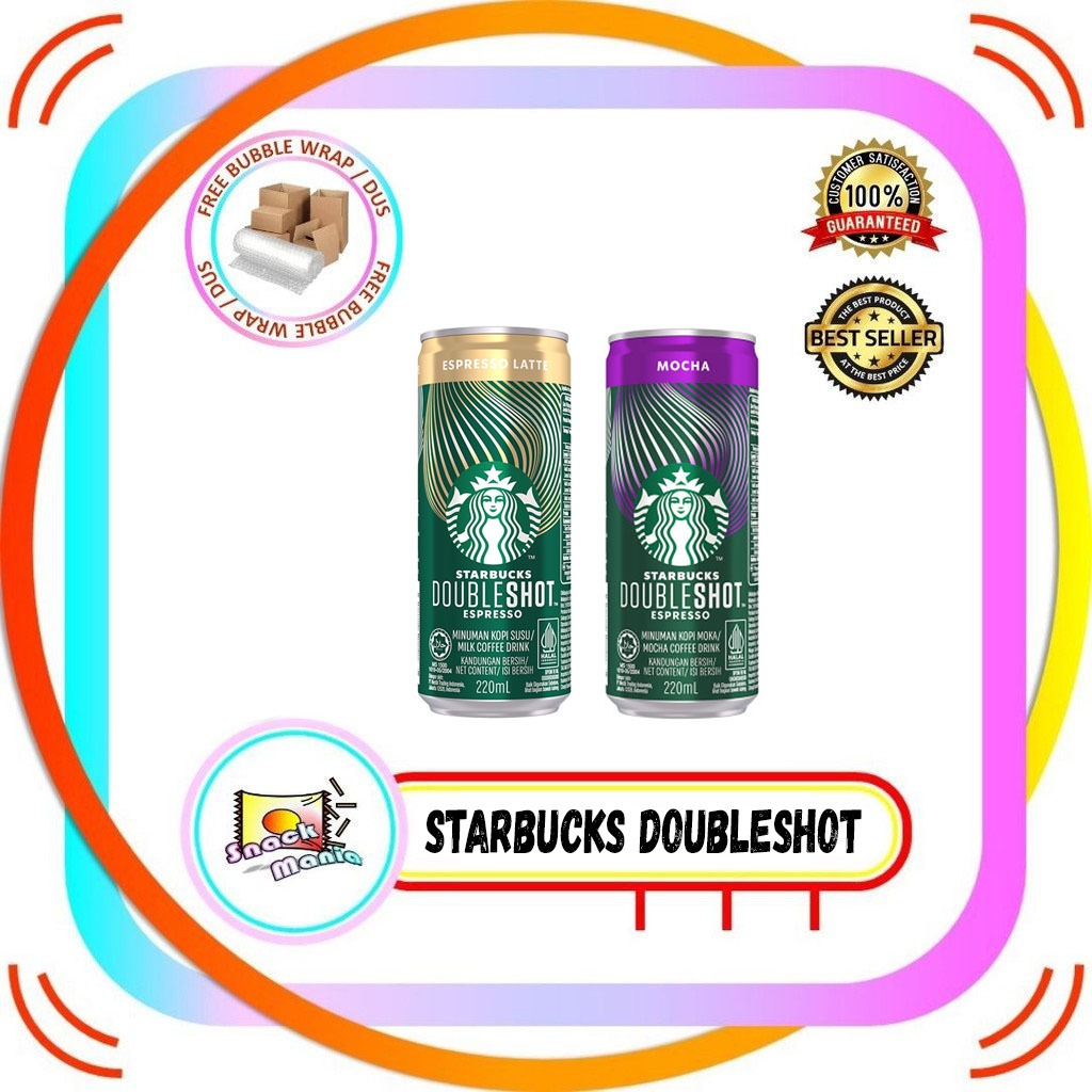 

Starbucks Double Shot Coffee Espresso | Mocha Can ~ 220 ml Kopi Kaleng