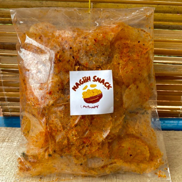 

Nagih Snack Keripik Kaca Pedas Cemilan Gurih 250gr