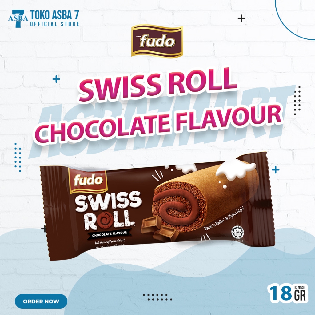 

FUDO SWISS ROLL CHOCOLATE FLAVOUR 18G