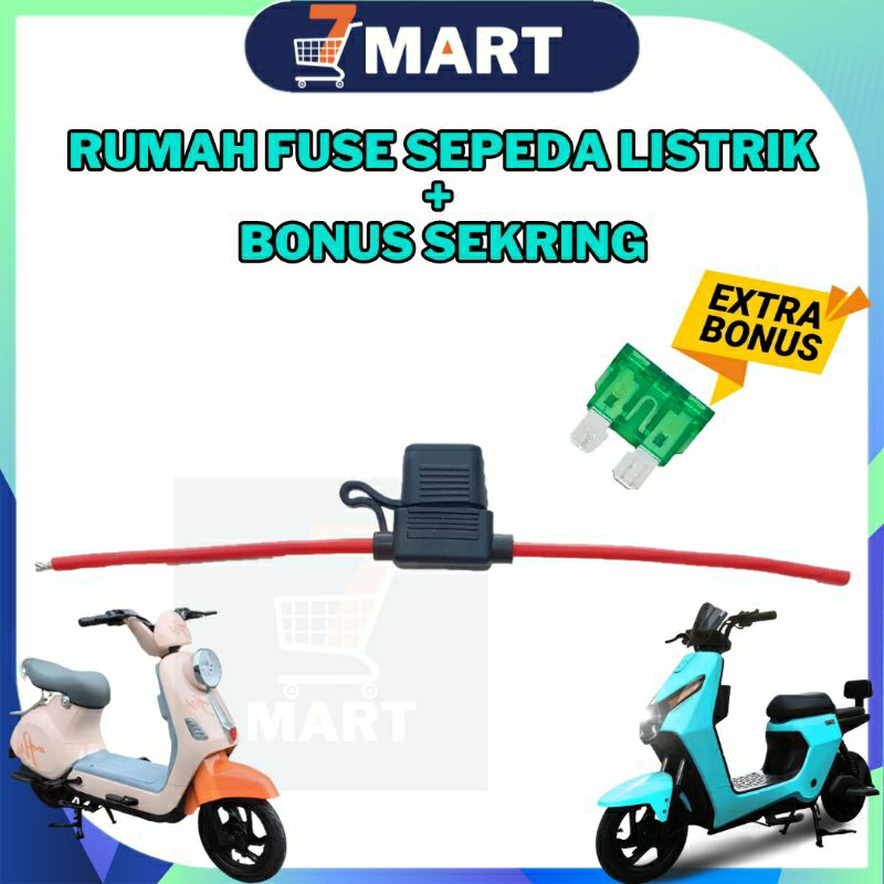 Rumah Fuse Tancap Sepeda Listrik Rumah Sekring Sepeda Listrik BONUS Sekring 30A