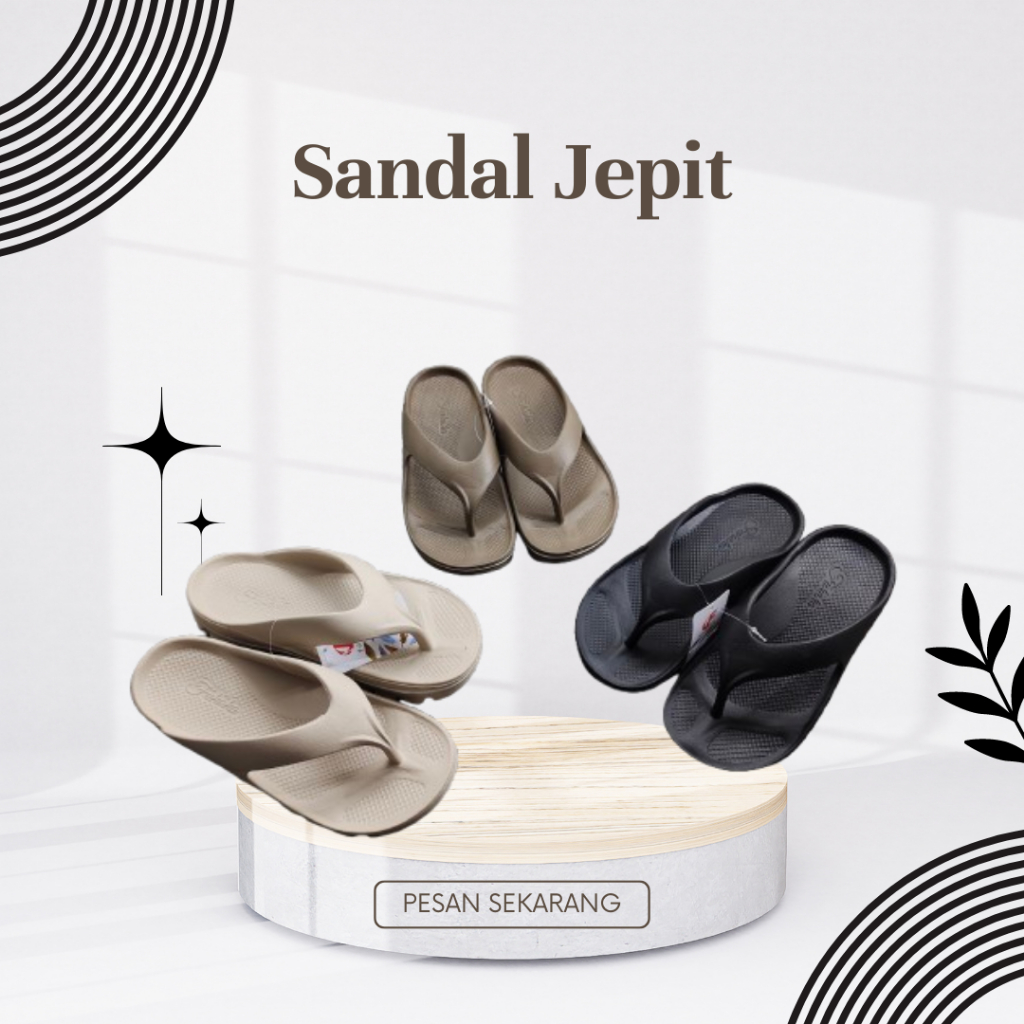 Sandal Jepit Wanita Sandal Unisec Bahan Ringan Sandal Rumah Anti Slip
