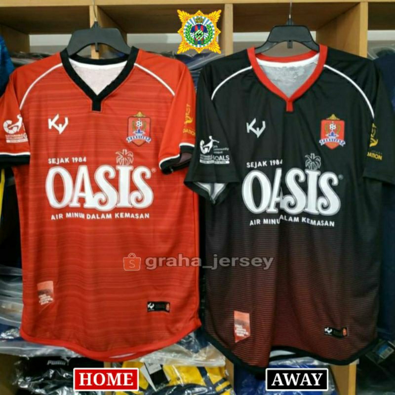 Jersey PERSIJAP JEPARA 2019 Home Away Liga 3 Merah Hitam PRINTING Retro Lokal