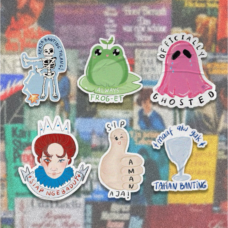 

DonutDoubt Meme Sticker 4 - Glitter Sticker - Cute Sticker - Stiker Dekorasi