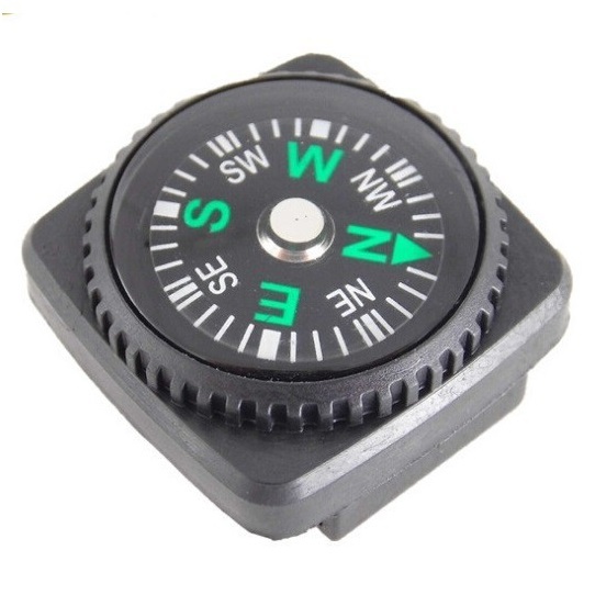 kompas saku kecil mini serba guna tali Jam tangan gelang paracord praktis,compas arah mata angin com