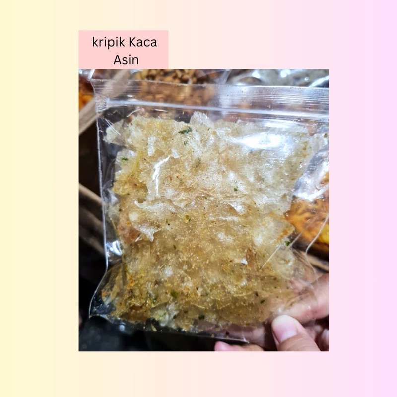 

KRIPIK KACA ASIN