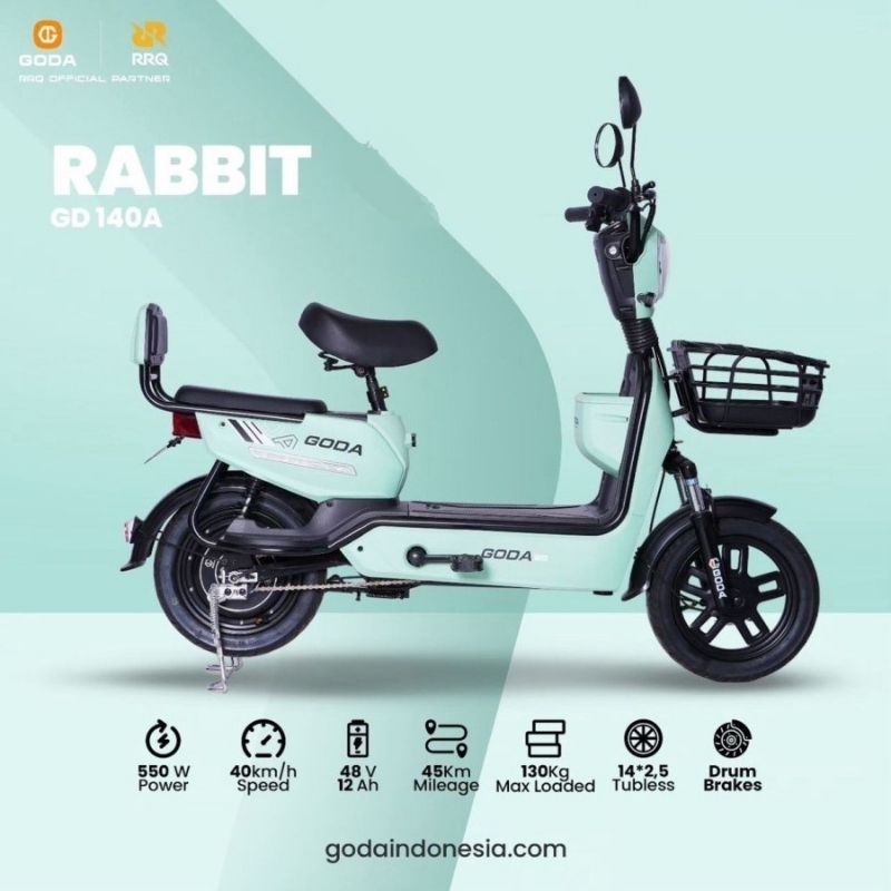 Goda 140A Rabbit Sepeda Listrik Garansi Resmi