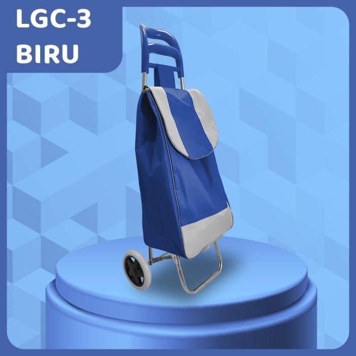 Troli Belanja Troli Roda Belanja Lipat Keranjang Supermarket Troli Besi LGC-3