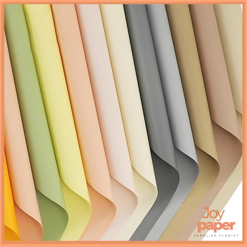 

Full Color Polos Cellophane Wrapping Paper Kertas Bunga tebal KB6323