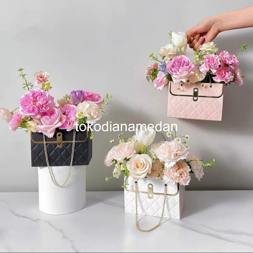 

BBB - Flower Packaging Lux Elegant Paper Box Korean Handbag