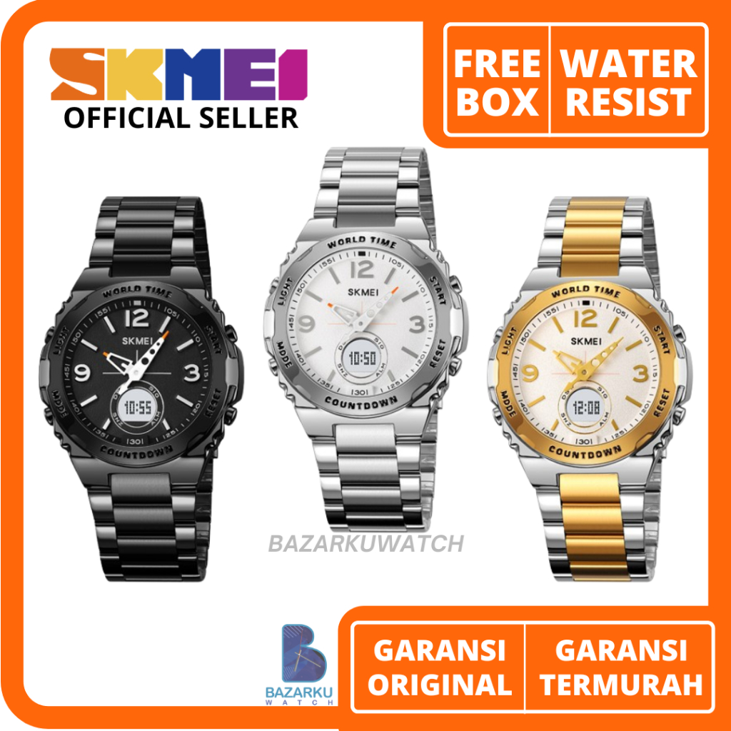 Jam Tangan Pria Skmei 2310 Jam Tangan Rantai Pria Jam Tangan Skmei Pria Jam Skmei Pria  Jam Tangan R