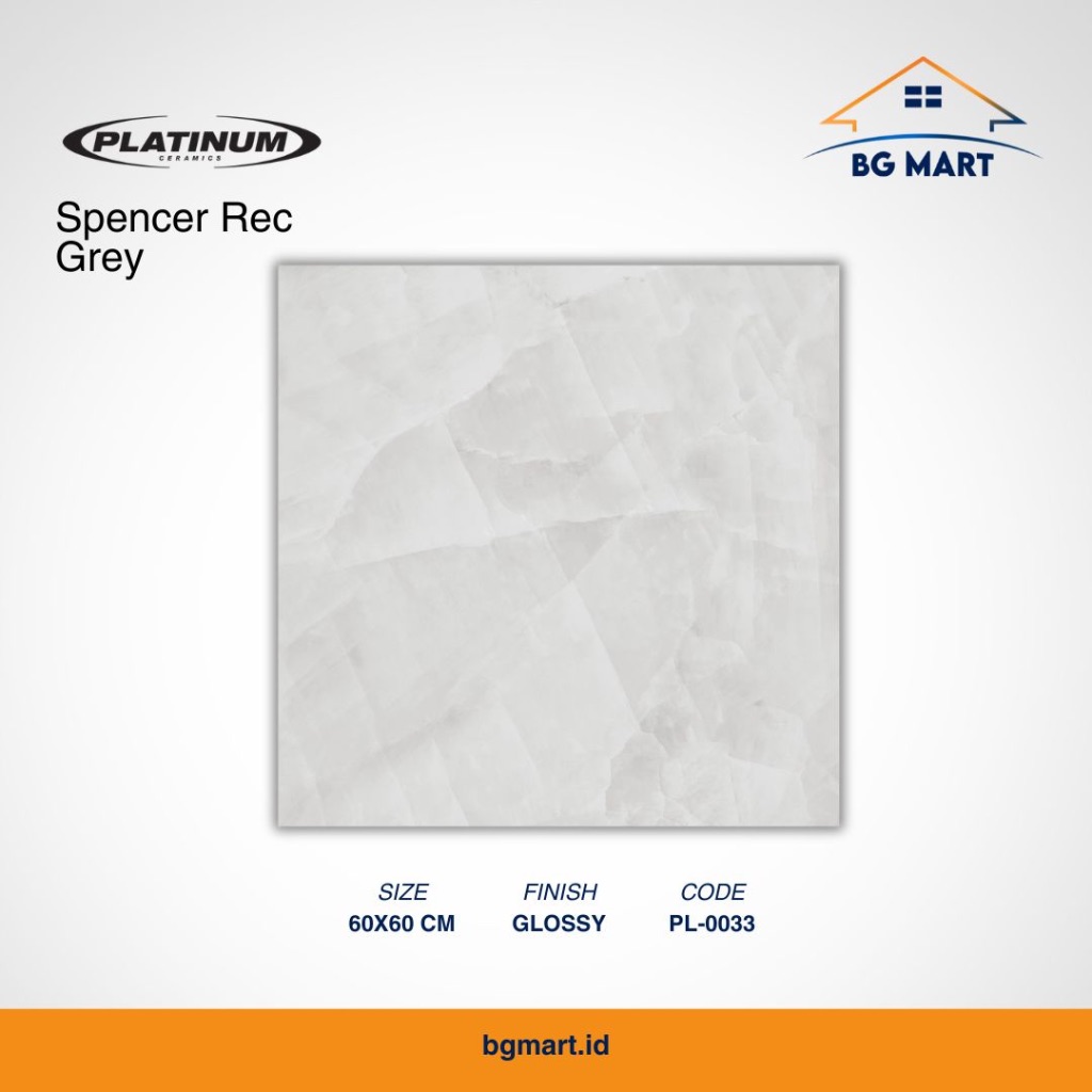 PLATINUM Keramik Lantai 60x60 Spencer Rec Grey