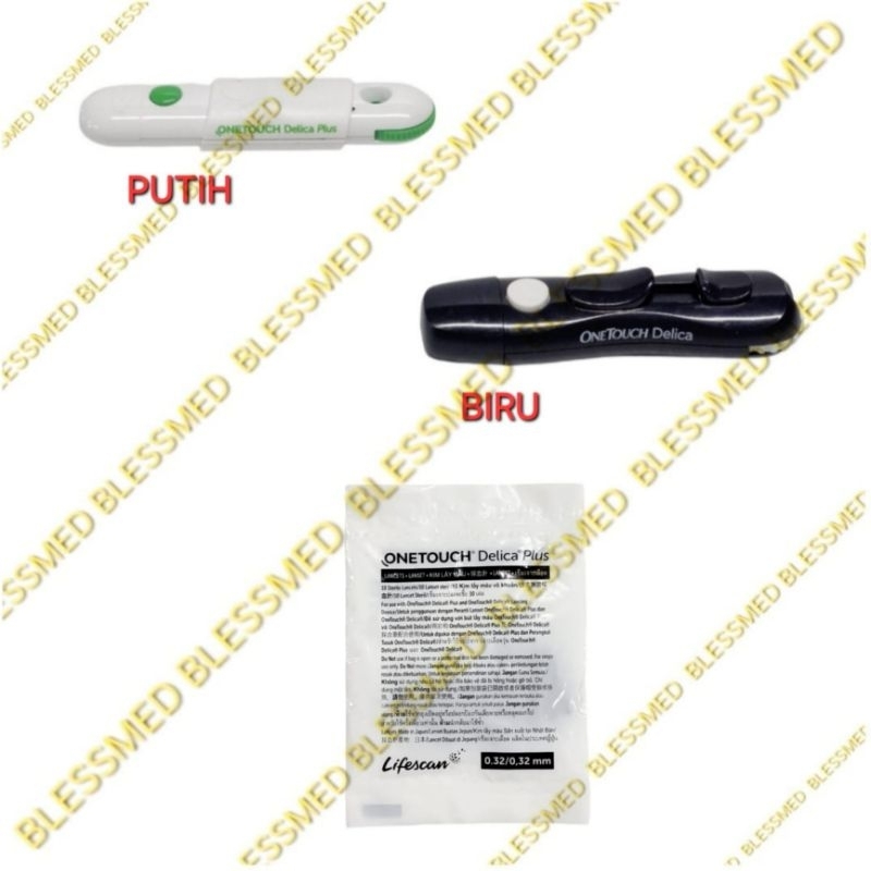 Lancing/Pen Lancet OneTouch Delica Plus + Jarum (isi 10)