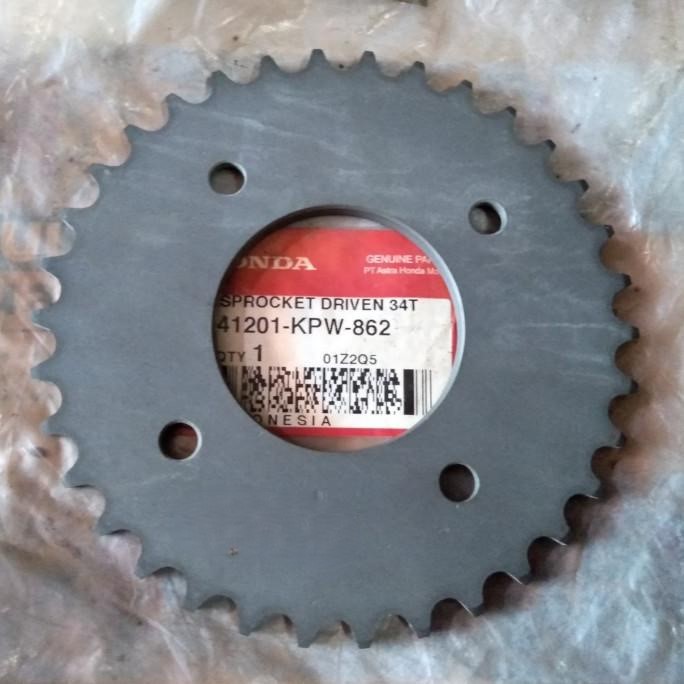 GEAR GIR BELAKANG HONDA KIRANA 34T | 41201KPW862 100% ORI AHM