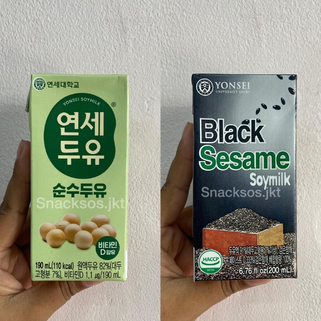 

YONSEI BLACK SESAME SOYMILK / ORIGINAL - KOREA SUSU KACANG SOY MILK
