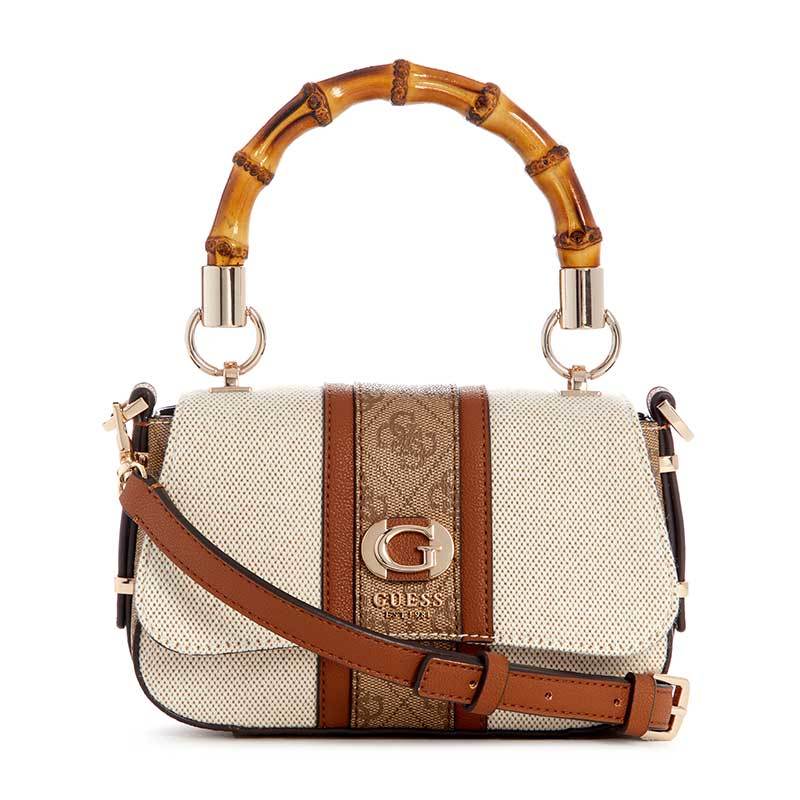 KERIMA BAMBOO MINI TOP HANDLE FLAP - TAS GUESS ORIGINAL WANITA