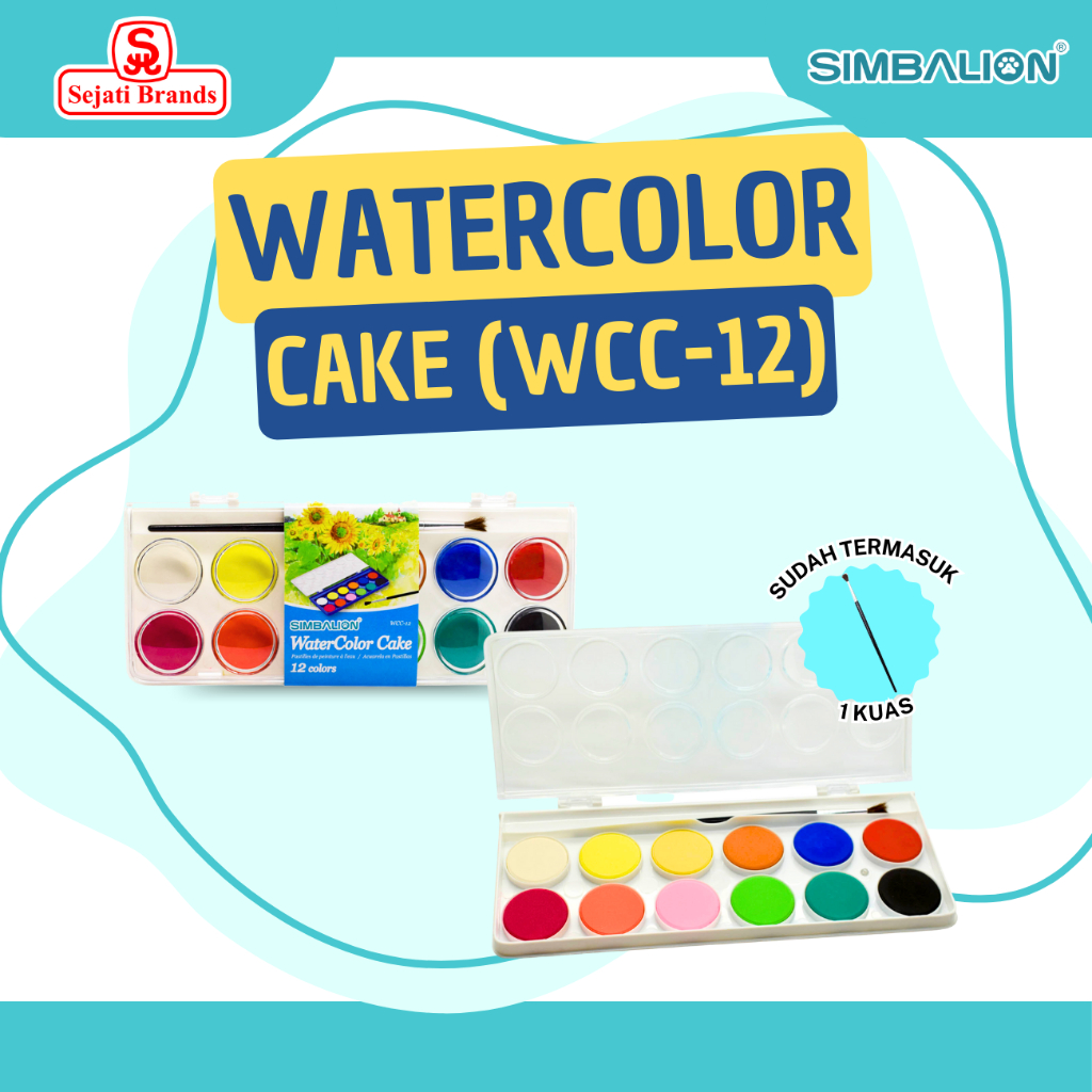 

Simbalion Water Color Cake 12 Colors - WCC 12
