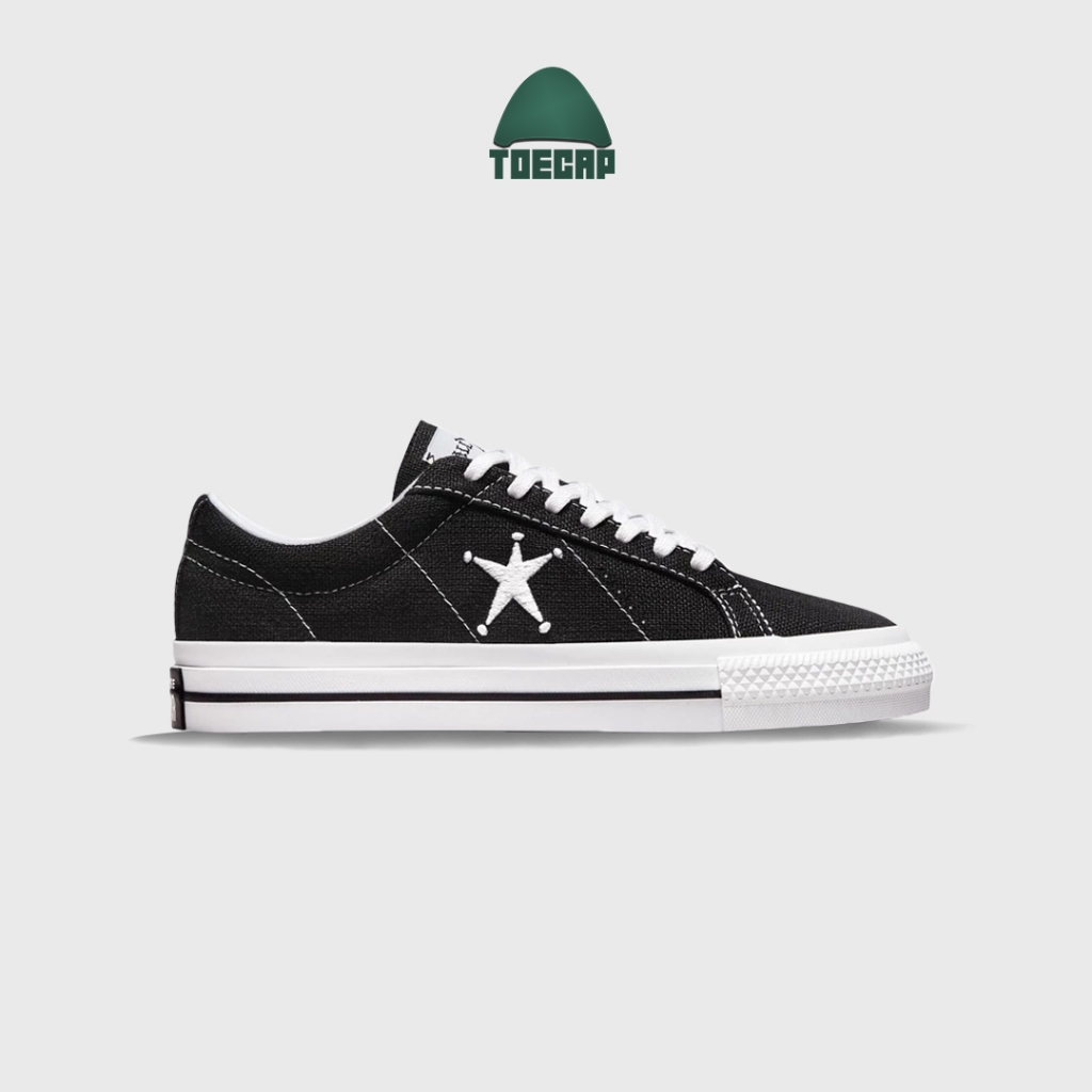 Stussy x Converse One Star Black White