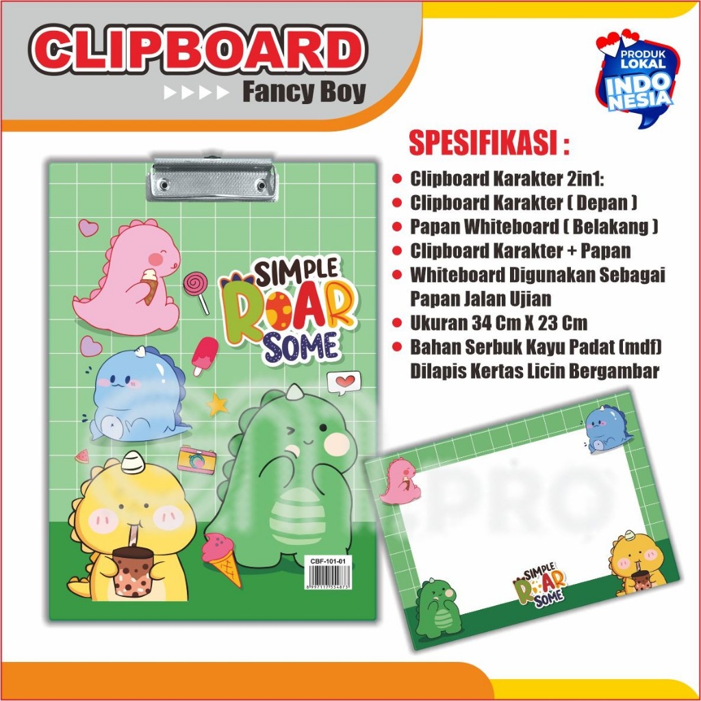 

Clipboard Fancy / Clipboard Karakter / Papan Ujian